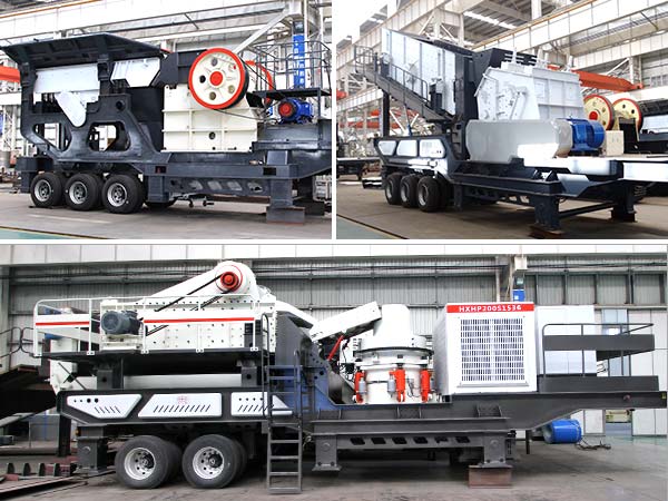 配顎破、反擊破、圓錐破的移動破碎機