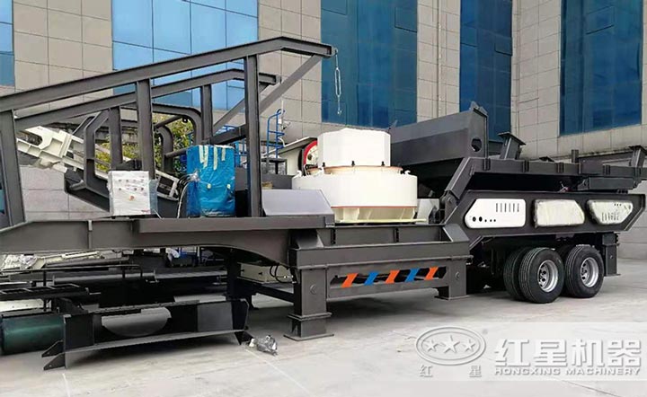 移動式制砂機(jī)可直接開到作業(yè)場地，方便作業(yè)